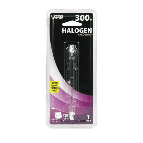 Feit 300 W T3 Tubular Halogen Bulb 4500 lm Warm White 1 pk