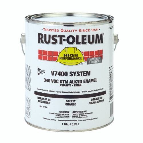 Rust-Oleum High Performance Indoor and Outdoor Gloss Orange Protective Paint 1 gal