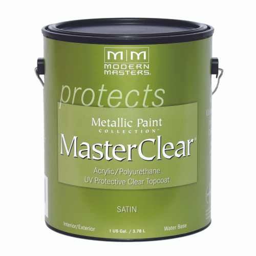 Modern Masters MasterClear Satin Clear Water-Based Protective Topcoat Interior 1 gal