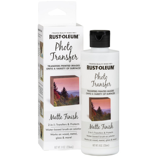 Rust-Oleum Matte Clear Photo Transfer Solution Interior 8 oz