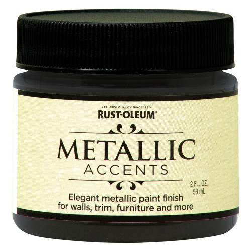 Rust-Oleum Metallic Accents Metallic Rich Brown Water-Based Paint Exterior and Interior 2 oz