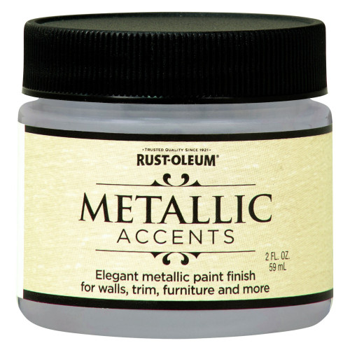 Rust-Oleum Metallic Accents Metallic Sea Shell Water-Based Paint Exterior and Interior 2 oz