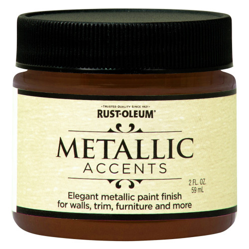 Rust-Oleum Metallic Accents Metallic Warm Copper Water-Based Paint Exterior and Interior 2 oz