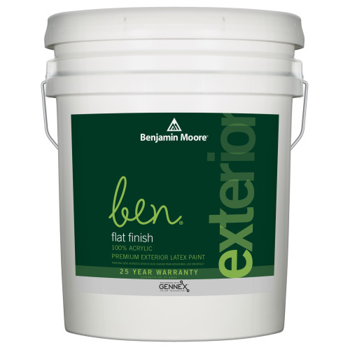 Benjamin Moore Ben Flat Tintable Base Base 1 Paint Exterior 5 gal