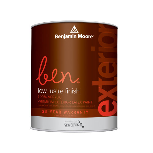 Benjamin Moore Ben Low Luster Tintable Base Base 1 Paint Exterior 1 qt