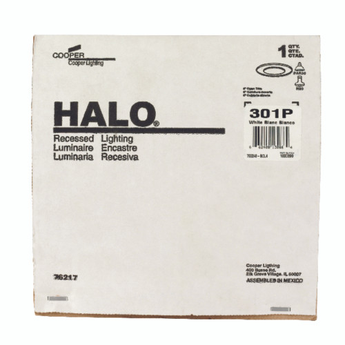 Halo Matte White 6 in. W Metal Incandescent Open Trim 75 W