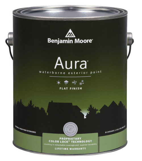 Benjamin Moore Aura Flat Base 4 Paint Exterior 1 gal
