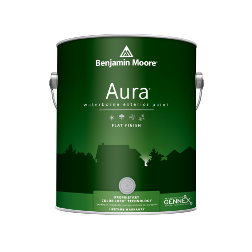 Benjamin Moore Aura Flat Base 2 Paint Exterior 1 gal