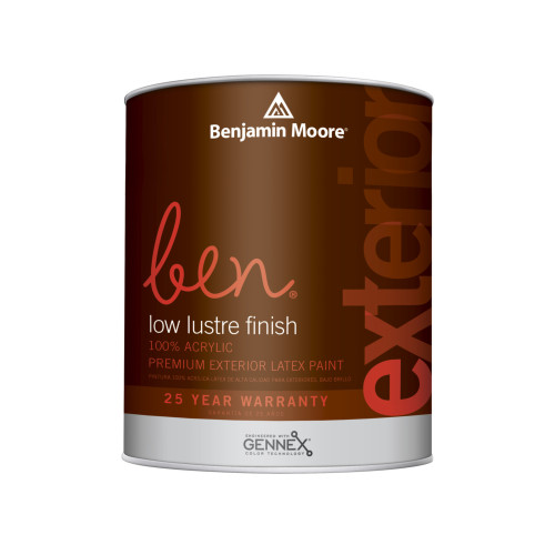 Benjamin Moore Ben Low Luster Tintable Base Base 2 Paint Exterior 1 qt