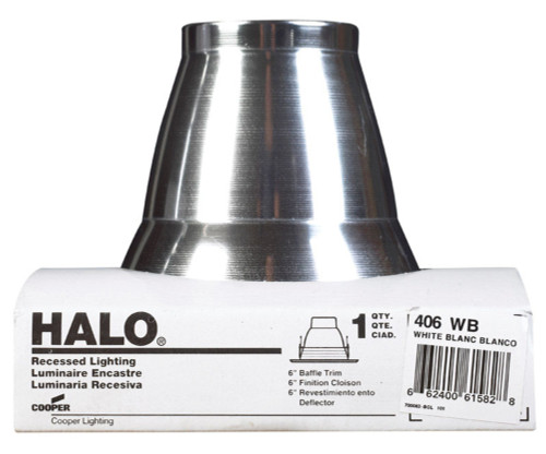 Halo White 4 in. W Recessed Light Trim
