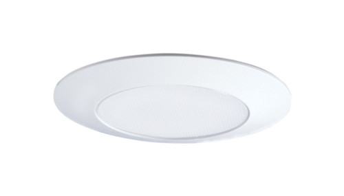 Halo Gloss White 6 in. W Plastic Shower Lens/Trim