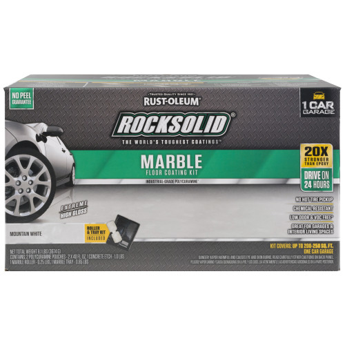 Rust-Oleum RockSolid Marble Mountain White Floor Coating Kit 80 oz