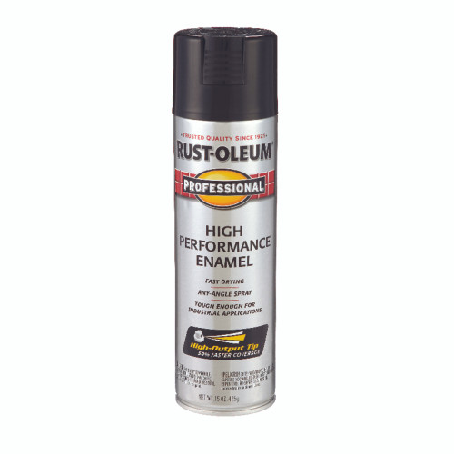 Rust-Oleum Professional Gloss Black Spray Paint 15 oz