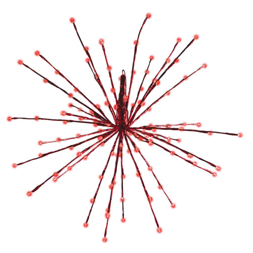 Holiday Bright Lights LED Sphere Light Red 24 in. 128 lights