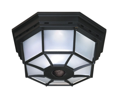 Heath Zenith Motion-Sensing Hardwired Incandescent Black Ceiling Light