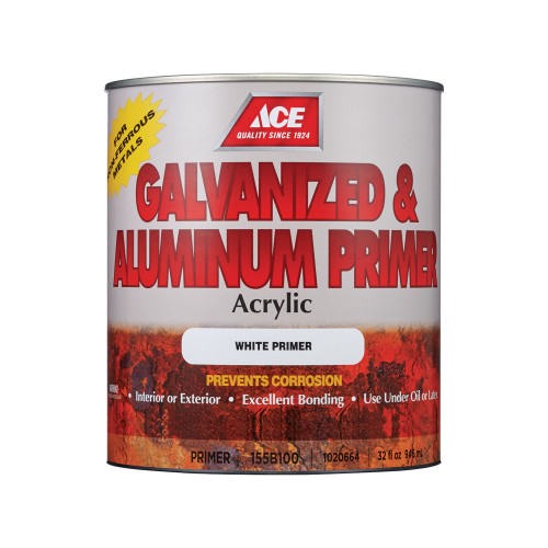 Ace White Acrylic Galvanized & Aluminum Primer 1 qt