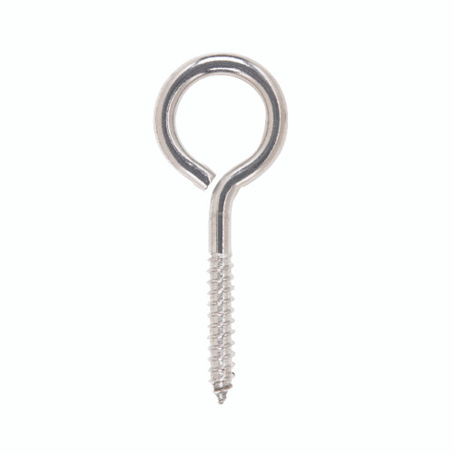 Hampton 3/8 in. X 4-1/2 in. L Stainless Stainless Steel Lag Thread Eyebolt