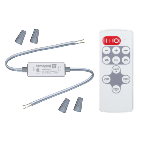 Armacost Lighting Slimline 3 in. L White Battery Powered LED Tape Light Remote 1 pk