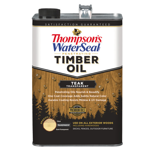 Thompson's WaterSeal Penetrating Timber Oil Transparent Teak Penetrating Timber Oil 1 gal