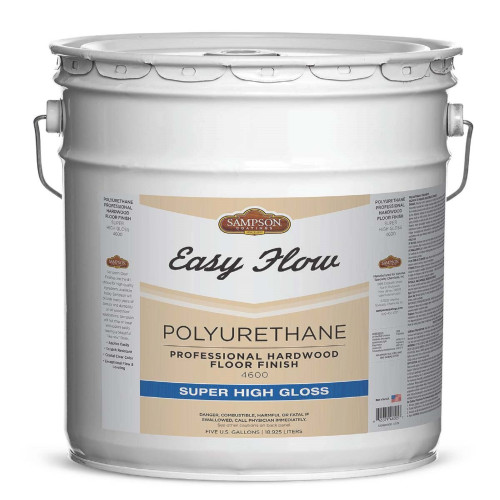 Sampson Easy Flow Super High-Gloss Clear Hardwood Floor Finish 5 gal
