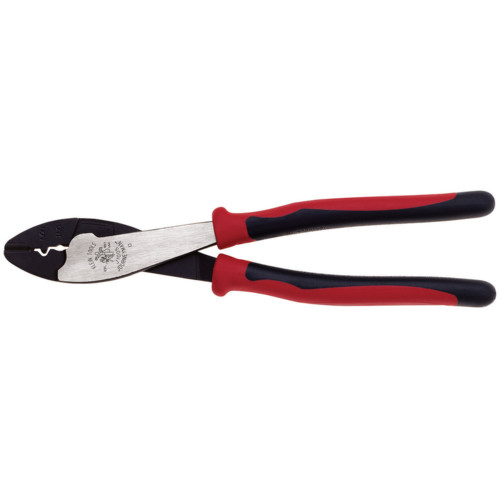 Klein Tools 9.8 in. Crimping / Cutting Tool Black/Red