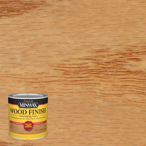 Minwax Wood Finish Semi-Transparent Golden Pecan Oil-Based Penetrating Wood Stain 0.5 pt