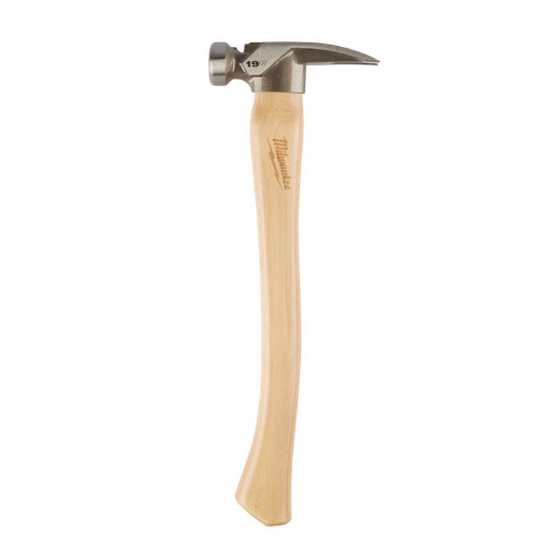 Milwaukee 19 oz Smooth Face Axe Framing Hammer 16 in. Hickory Handle