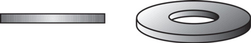 Hillman Zinc-Plated Steel 1/4 in. USS Flat Washer 100 pk