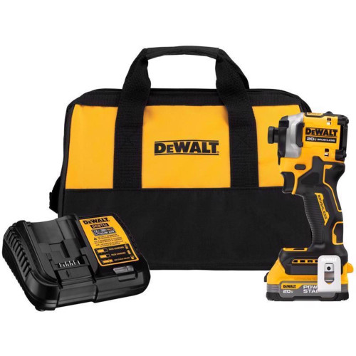 DeWalt 20V MAX Atomic 1/4 in. Cordless Brushless Impact Driver Kit (Battery & Charger)