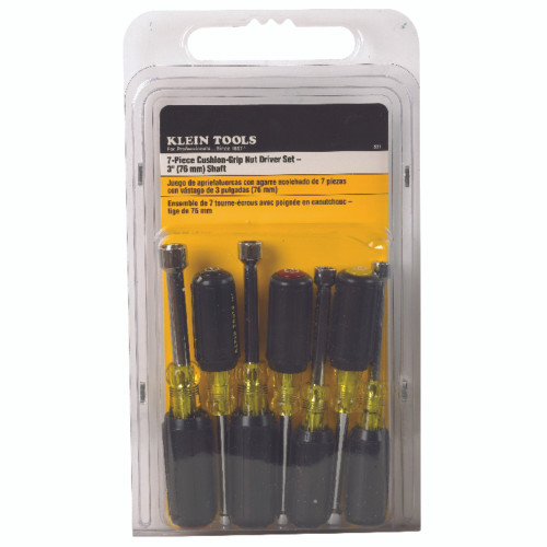 Klein Tools Nut Driver Set 7.31 in. L 7 pc