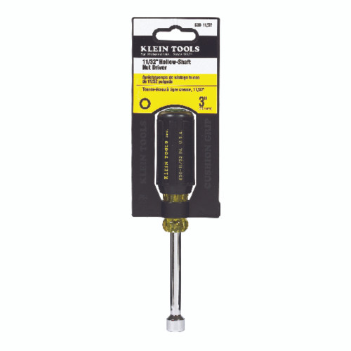 Klein Tools 11/32 in. Hollow Shaft Nut Driver 6-3/4 in. L 1 pc