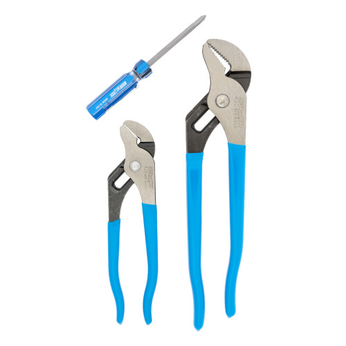 Channellock PermaLock 2 pc Carbon Steel Tongue and Groove Pliers Set 6.5 and 9.5 in. L