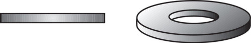 Hillman Zinc-Plated Steel .164 in. SAE Flat Washer 100 pk