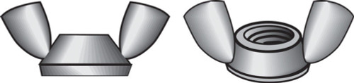 Hillman 1/4 in. Zinc-Plated Steel SAE Wing Nut 100 pk