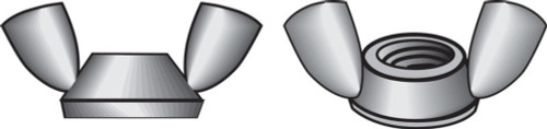 Hillman 5/16 in. Zinc-Plated Steel SAE Wing Nut 100 pk