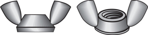 Hillman 3/8 in. Zinc-Plated Steel SAE Wing Nut 100 pk