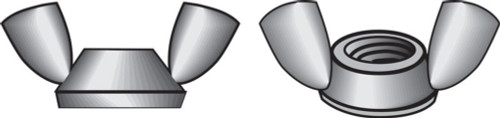 Hillman 8 in. Zinc-Plated Steel SAE Wing Nut 100 pk