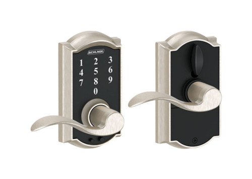 Schlage Satin Nickel Steel Electric Touch Screen Entry Lock