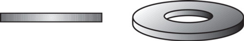 Hillman Galvanized Steel 1/2 in. USS Flat Washer 50 pk