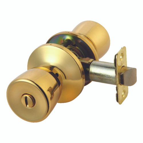 Ace Tulip Polished Brass Privacy Lockset KW1 1-3/4 in.