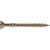 Hillman Power Pro No. 8 X 1-3/4 in. L Star Yellow Zinc Wood Screws 1 lb 175 pk