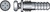 Hillman 0.164 in. D X 7/8 in. L Plastic Pan Head Ribbed Anchor 6 pk