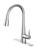 OakBrook Vela One Handle Chrome Kitchen Faucet