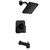 Moen Genta 1-Handle Matte Black Tub and Shower Faucet