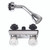 American Brass Celcon 2-Handle Chrome Plated Shower Kit