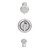 Moen Hilliard 1-Handle Chrome Tub and Shower Faucet