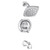 Moen Lindor 1-Handle Chrome Tub and Shower Faucet