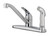 OakBrook Essentials One Handle Chrome Kitchen Faucet Side Sprayer Included