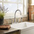 Moen Bexley Two Handle Chrome Kitchen Faucet Side Sprayer Included