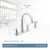 Moen Solidad Two Handle Chrome Kitchen Faucet Side Sprayer Included